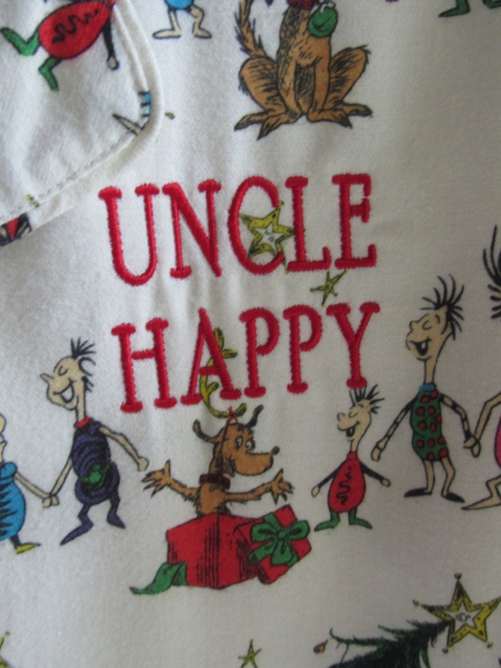 Pottery Barn Dr Seuss Grinch Whoville Christmas Flannel Pajama Set Adult Uncle L